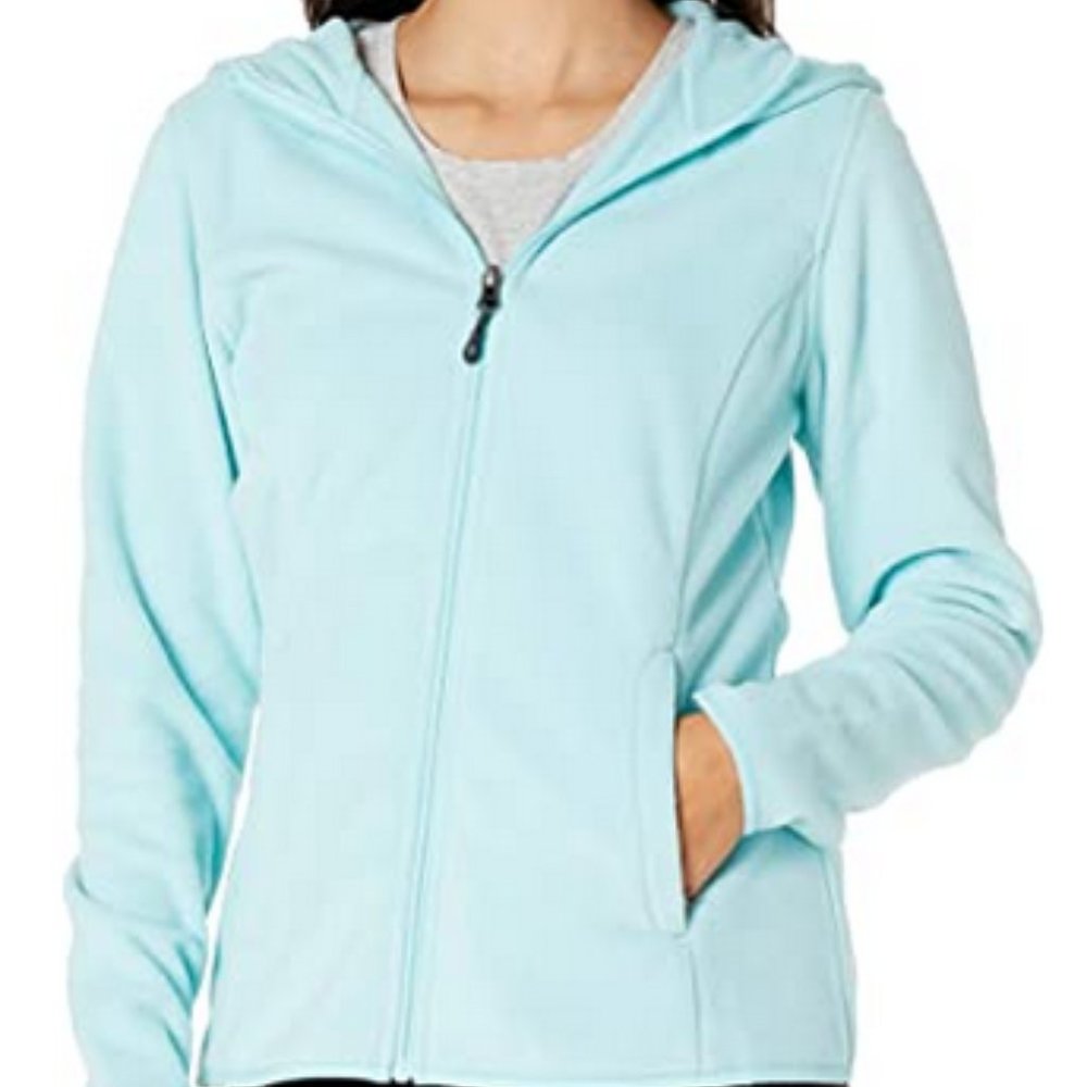Long-Sleeve Hooded Full-Zip Polar Fleece Jacket
